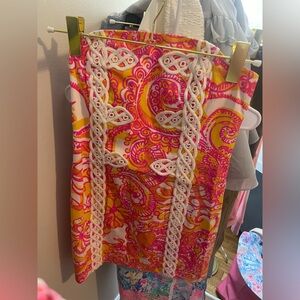 Lilly Pulitzer Vibrant Pink and Orange Mini Dress